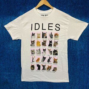 Idles Cats Rock T-shirt Size Medium